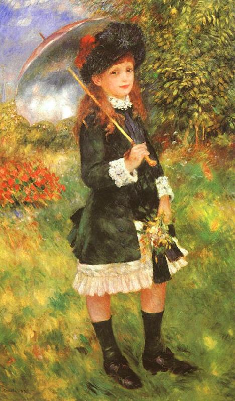 Pierre Renoir Young Girl with a Parasol China oil painting art